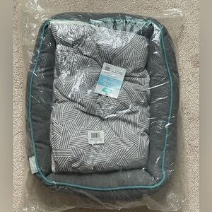 Geometric Gray 24” x 18” Pet Bed by Frisco